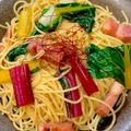 あい♪らんど's cooksnap of when they made スイスチャードで簡単！パスタ.
