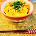 sorakaya's cooksnap of when they made 親子丼（やきとり缶詰）.