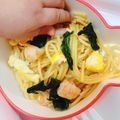 ひろっぴの嫁's cooksnap of when they made ランチに♪　菜の花の春色パスタ♡.