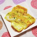 カレンガール's cooksnap of when they made ハムと貝割れ大根の卵焼き(๑ºัºั๑).