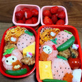 ぽんぽこり★'s cooksnap of when they made マイメロ？いちごちゃん　キャラ弁　デコ弁.