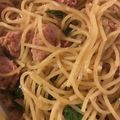 じんこ。's cooksnap of when they made 簡単！スパムを使った男の和風スパゲティー.