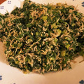 ばぴ♡'s cooksnap of when they made かぶの葉とちりめんじゃこ炒め.