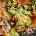 クック9QB5UV☆'s cooksnap of when they made 豚肉とレタス トマトでさっぱり炒め.