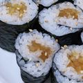 yknobi's cooksnap of when they made たくあん海苔巻き.