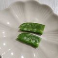 Pappyko's cooksnap of when they made 絹さやの飾り切り♪♪.