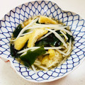 あっこ姉's cooksnap of when they made 給料前生わかめ・もやし・油揚げのさっと煮.