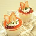 イエローバード's cooksnap of when they made レンジで簡単♥濃厚苺のみるくプリン.