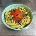 ebipeco's cooksnap of when they made ♡いくらの釜玉風パスタ♡.