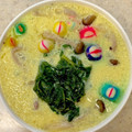 あい♪らんど's cooksnap of when they made 菜の花と花麩の彩り茶碗蒸し.