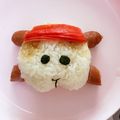 thebluesea's cooksnap of when they made モルカーポテトのキャラ弁.