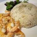 ACORN1208's cooksnap of when they made 簡単過ぎる♪ガーリックシュリンプ＆ライス.