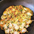 ゆこっち724's cooksnap of when they made 。残り物のおもちで簡単☆お好み焼き風に♪.