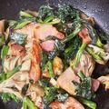 13番地's cooksnap of when they made ほうれん草とベーコン白だしマヨ炒め.