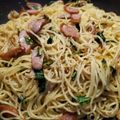 犬田さん's cooksnap of when they made ウマ！大根の葉とベーコンの和風パスタ♪.