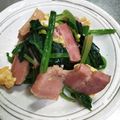 りゅうりゅう２'s cooksnap of when they made 簡単時短　ベーコンとほうれん草の卵炒め.