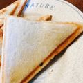 レインボーライス's cooksnap of when they made あんこのホットサンド.