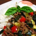 kigiri's cooksnap of when they made 美多ミン夏野菜と挽肉のバジル炒めごはん.