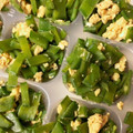クックNMZI0F☆'s cooksnap of when they made 【離乳食中期以降】絹さやの卵とじ.