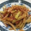 クックGE6JJI☆'s cooksnap of when they made 大根の皮の桜えびきんぴら風炒め.