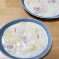 yocchi2109's cooksnap of when they made チンゲン菜とベーコンのクリーム煮.