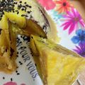 levino's cooksnap of when they made おさつナッツ入オートミール蒸しパン.