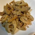 菜鳳子's cooksnap of when they made 蓮根とひき肉の甘辛炒め.