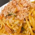 みいはり's cooksnap of when they made 乾麺うどん&冷蔵庫にあるもので焼うどん〜.