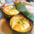 虹色♪︎ちゅーりっぷ's cooksnap of when they made 丸ごとかぼちゃの海老グラタン.