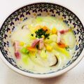 あっこ姉's cooksnap of when they made 白菜・コーンとベーコンのクリーム煮♡簡単.