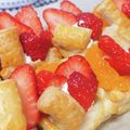 rilakkumalife's cooksnap of when they made 子供おやつ　いちご生クリームパイ.