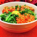 ✽チョコⅠＨ✽'s cooksnap of when they made レンジで＊野菜たっぷりピリ辛ビビンうどん.