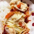 あたむ❤189's cooksnap of when they made 簡単ささみと白菜のチーズタッカルビ♪.