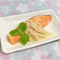 ゆづキッチン's cooksnap of when they made レンジで簡単♡鮭のレモン醤油バター蒸し.
