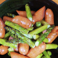 ｅｋ４'s cooksnap of when they made *アスパラとウインナー のマヨ炒め*.