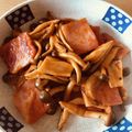 かずくん☆'s cooksnap of when they made 厚切りベーコンときのこのケチャップ炒め.