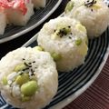 はなぴっち's cooksnap of when they made 枝豆とチーズのおにぎり.