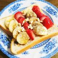 ごはん好きパンも好き's cooksnap of when they made ♡苺とバナナのカカオトースト♡.