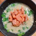 yumelon88's cooksnap of when they made からだにやさしい。鮭と卵のオートミール粥.