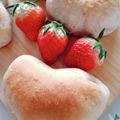 umi☆neco's cooksnap of when they made ＨＢで♡ハートのいちごミルクパン.
