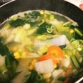 クックVDY0UG☆'s cooksnap of when they made あったか簡単「具だくさん塩麹生姜スープ」.
