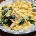 しゅんしゅっ's cooksnap of when they made 簡単＊ほうれん草のカルボナーラ.