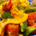 yabuyuki's cooksnap of when they made トマトと卵の炒めもの(塩分2.13g).