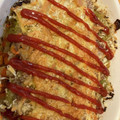 xxx0w0xxx's cooksnap of when they made 丸めずまとめて焼いちゃったメンチ♡.