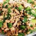 ★★mococo★★'s cooksnap of when they made お弁当に♪豚ひき肉とピーマンのそぼろ丼.