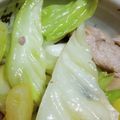 Iris77☆彡☆彡's cooksnap of when they made ネギたっぷり豚とキャベツの塩レモン炒め.