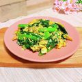 KBBキッチン☆'s cooksnap of when they made 小松菜のジャコ玉炒め.