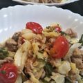 いさみょば's cooksnap of when they made 豚バラとトマトのぽん酢炒め 大葉合え.