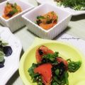 かおりかざり's cooksnap of when they made 箸休め♪菜の花トマトで海苔胡麻和え.