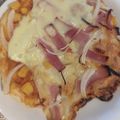 ukey's cooksnap of when they made 簡単小麦粉でふっくらパンピザ.